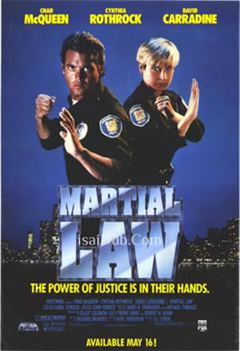 Martial Law (1990) - Tamil Movie Poster