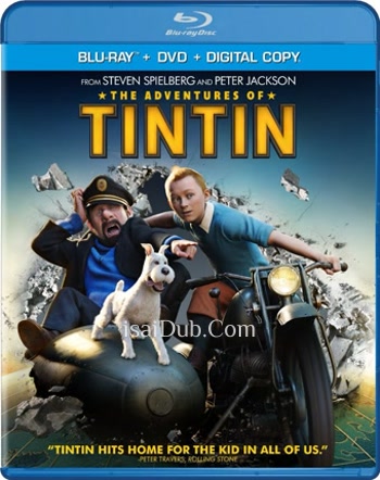 The Adventures of Tintin (2011) - Tamil Movie Poster